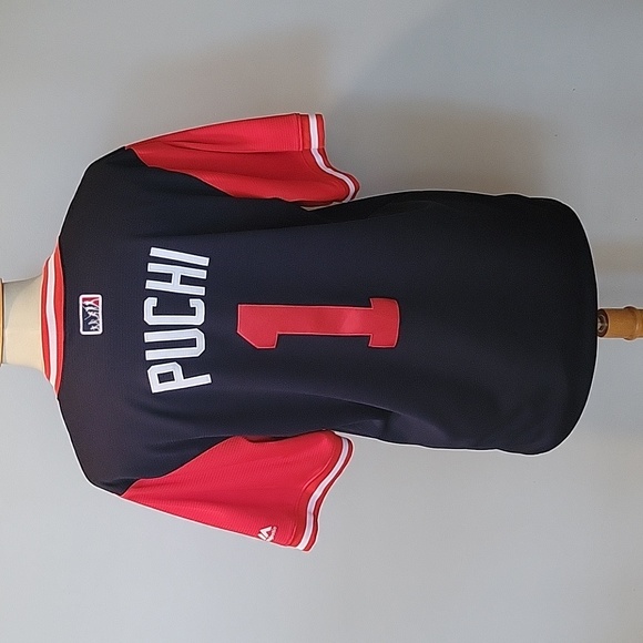 Atlanta Braves Ozzie Albies "Puchi" Majestic Jersey 2018 SZ M - Picture 4 of 8